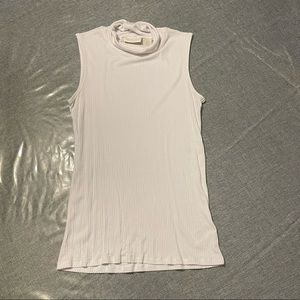 Christian Siriano Ribbed Sleeveless Turtleneck 
Size: Large